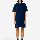 A-Line Zip Dress - Washed Ink