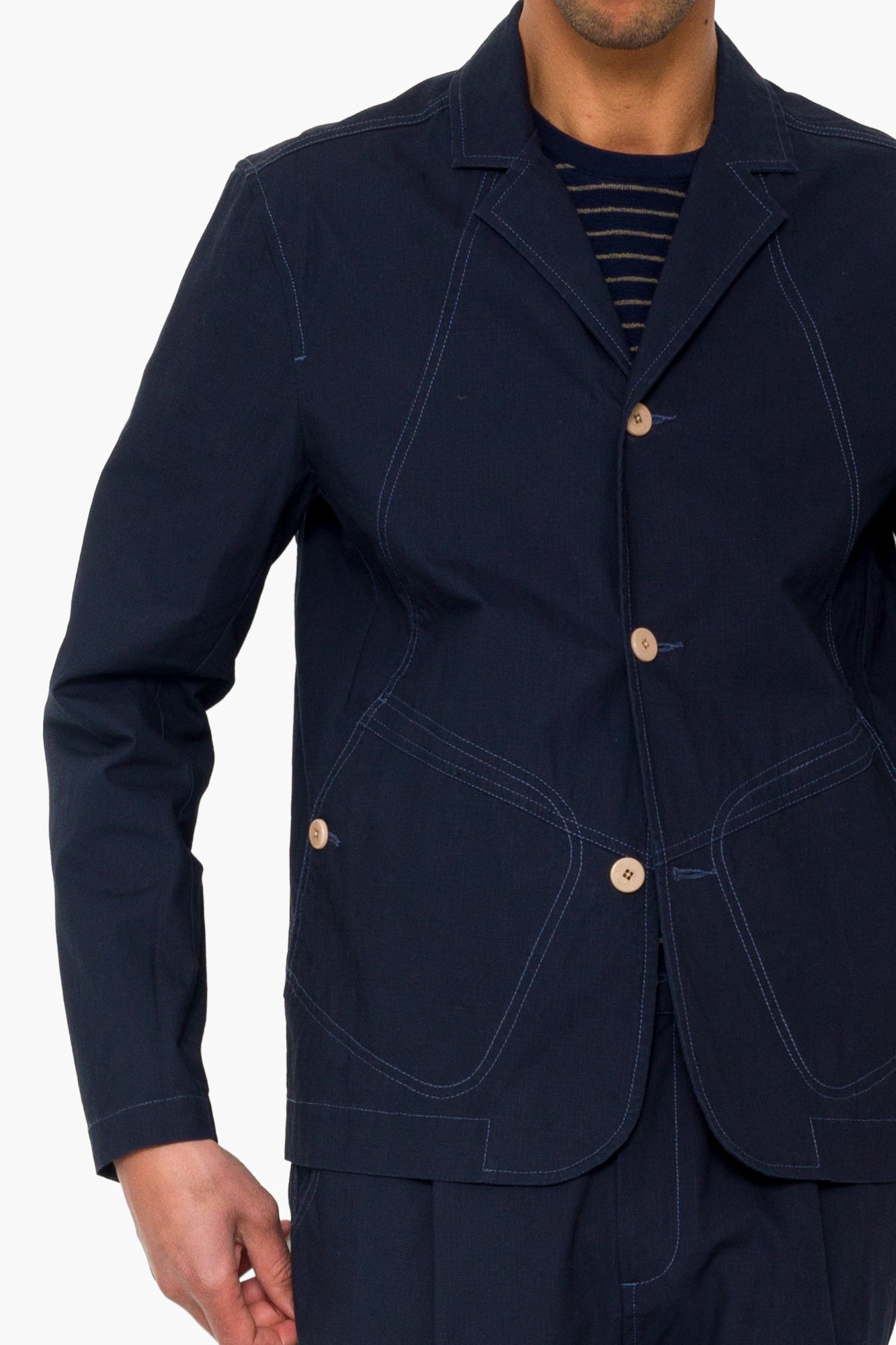 Folk Folk Anniversary Blazer - Navy Ripstop