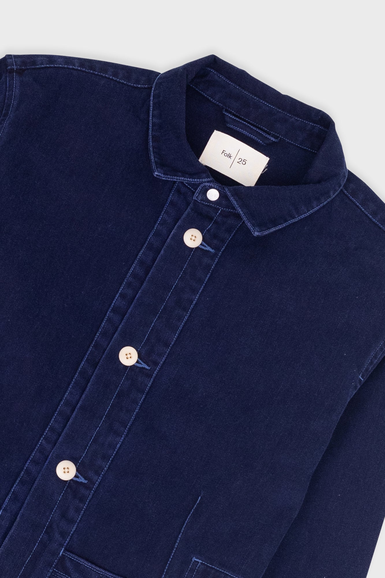 Folk Anniversary Jacket - Deep Indigo Slub