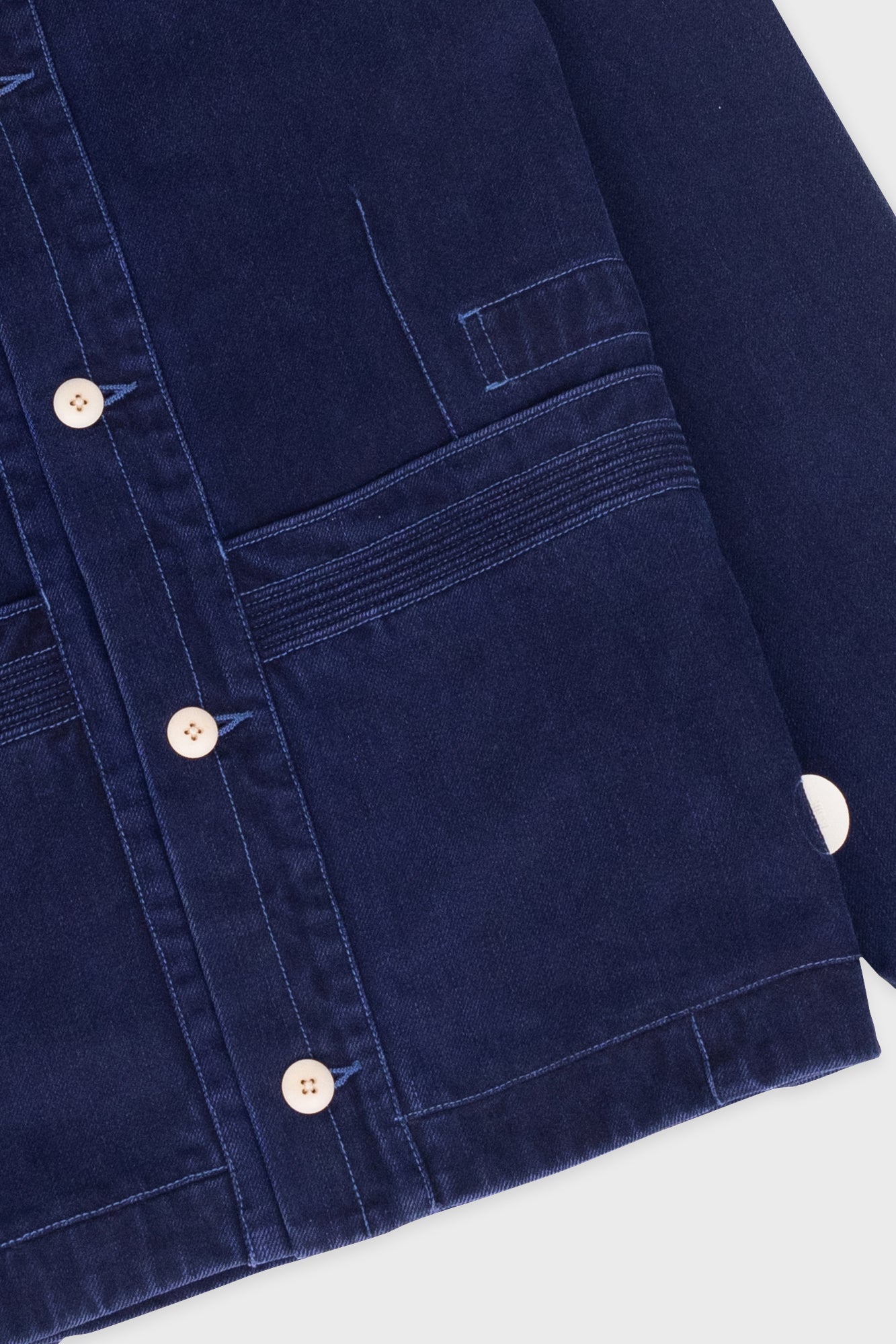 Folk Anniversary Jacket - Deep Indigo Slub