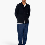 Anniversary Patch Overshirt - Ash Navy Brushed Twill