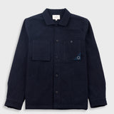 Anniversary Patch Overshirt - Ash Navy Brushed Twill
