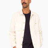 Anniversary Patch Overshirt - Light Stone Chunky Cord