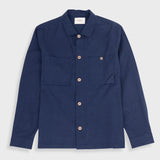 Anniversary Patch Overshirt - Navy Linen