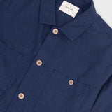 Anniversary Patch Overshirt - Navy Linen