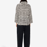 Archive Shirt - Black Ecru Maze Print