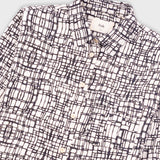 Archive Shirt - Black Ecru Maze Print