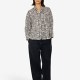 Archive Shirt - Black Ecru Maze Print