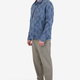 Assembly Jacket - Soft Blue Waffle Check