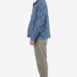 Assembly Jacket - Soft Blue Waffle Check