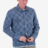 Assembly Jacket - Soft Blue Waffle Check