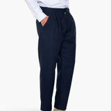 Assembly Suit Trouser - Navy Melange Wool