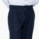 Assembly Suit Trouser - Navy Melange Wool