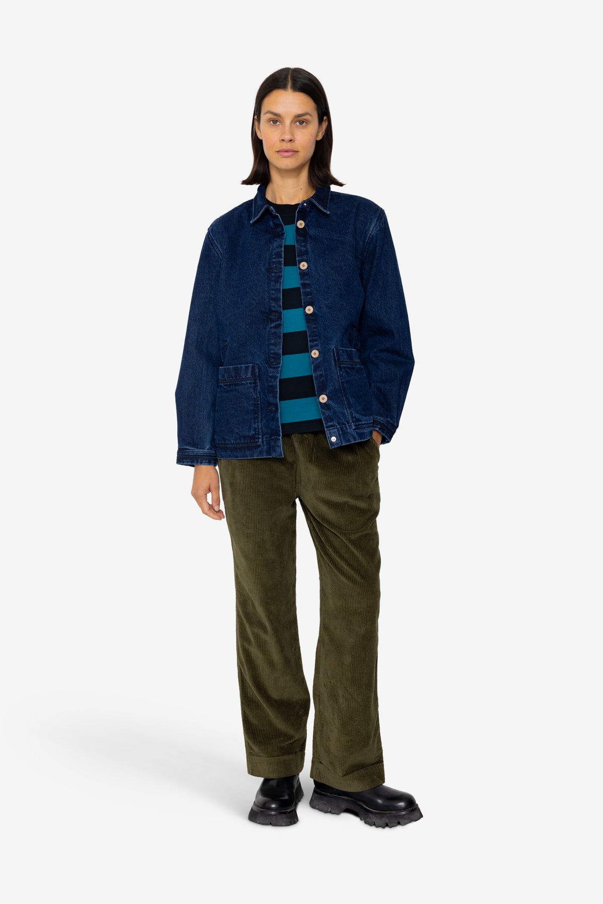 Folk Folk Assembly Jacket - Indigo Denim