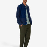 Assembly Jacket - Indigo Waffle Patchwork