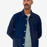 Assembly Jacket - Indigo Waffle Patchwork