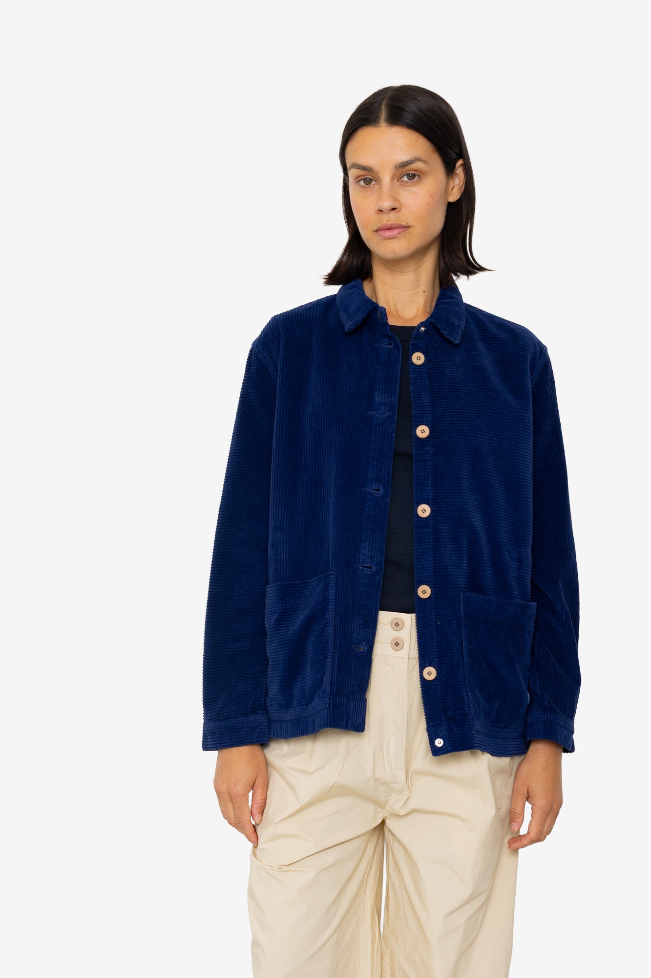 Folk Folk Assembly Jacket - Rich Navy Directional Cord