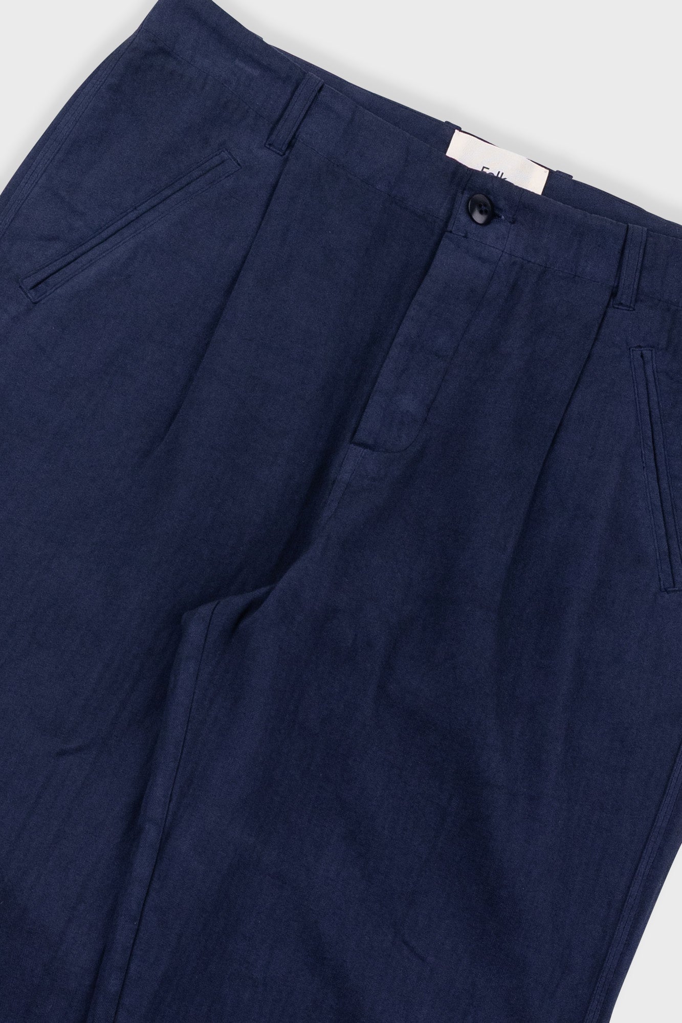 Folk | Folk Assembly Pant - Navy Herringbone
