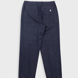 Navy blue pants on a white background