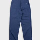 Blue pants on a white background