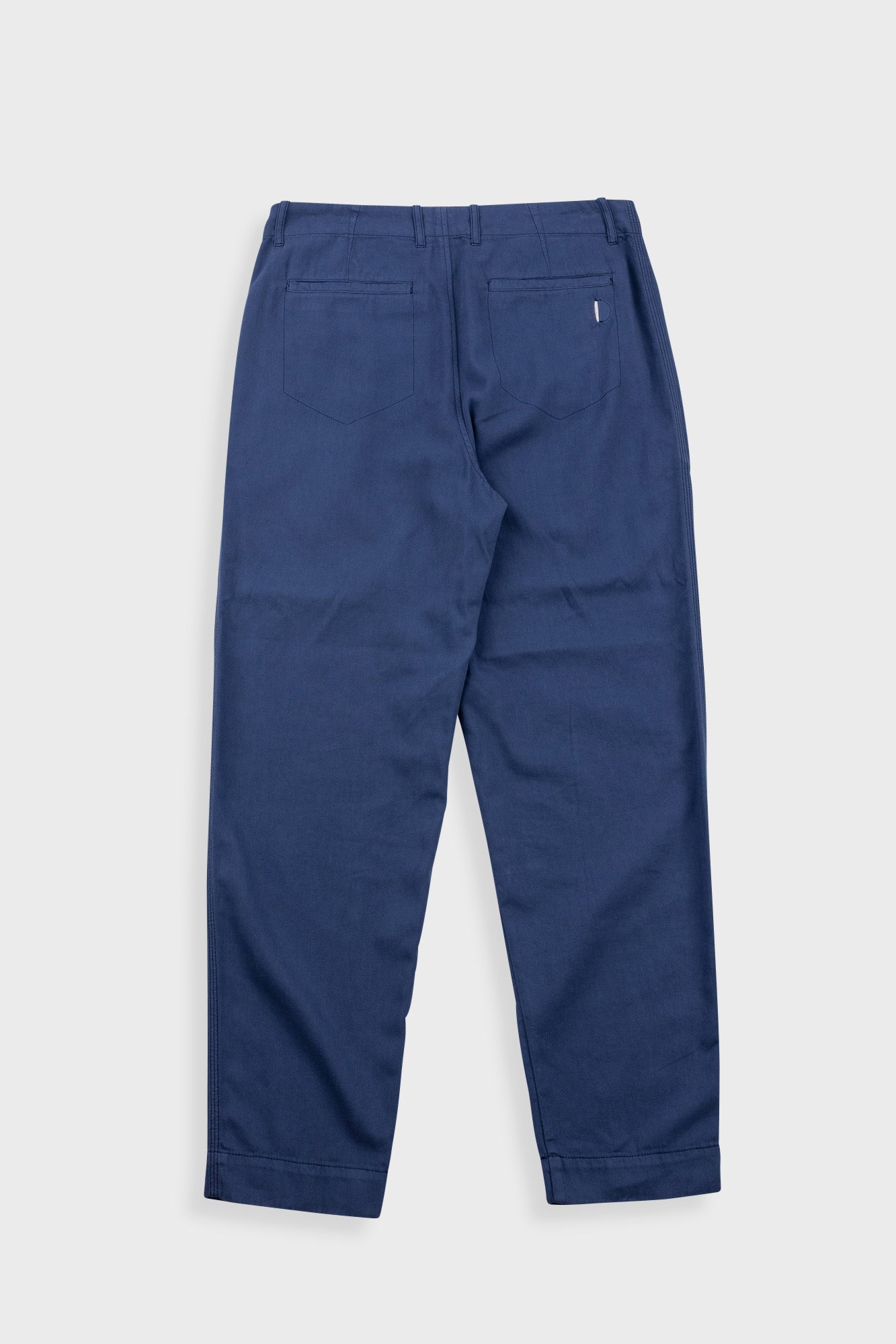 Blue pants on a white background