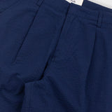 Folk | Folk Assembly Suit Trouser - Navy Crinkle Stripe