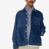 Assembly Worker Jacket - Soft Blue Cord Mix