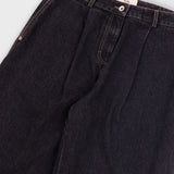 Baggy Trousers - Washed Black Denim