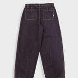 Baggy Trousers - Washed Black Denim