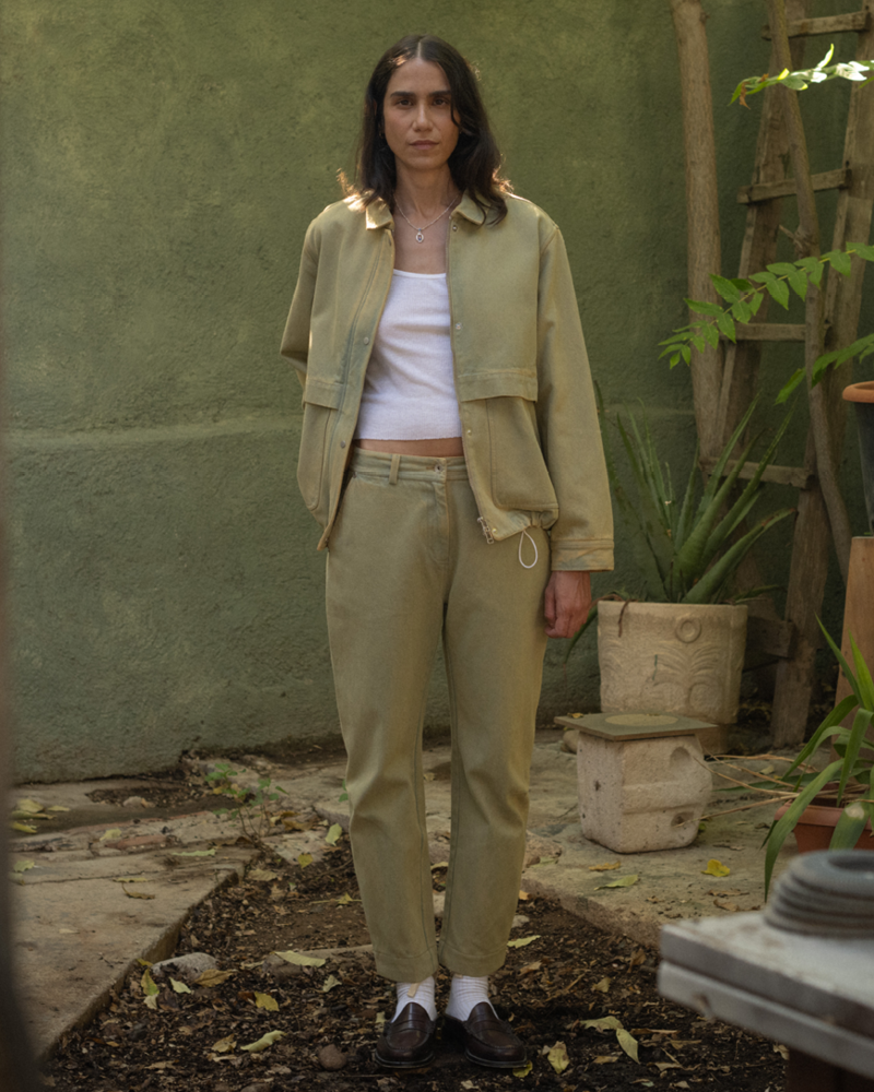 Blouson - Gebleichter Denim