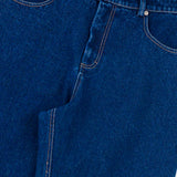 Barrel Leg Trouser - Deep Denim