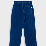 Barrel Leg Trouser - Deep Denim
