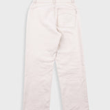 White pants on a white background