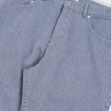 Folk | Folk Barrel Leg Jean - Indigo Ticking Stripe