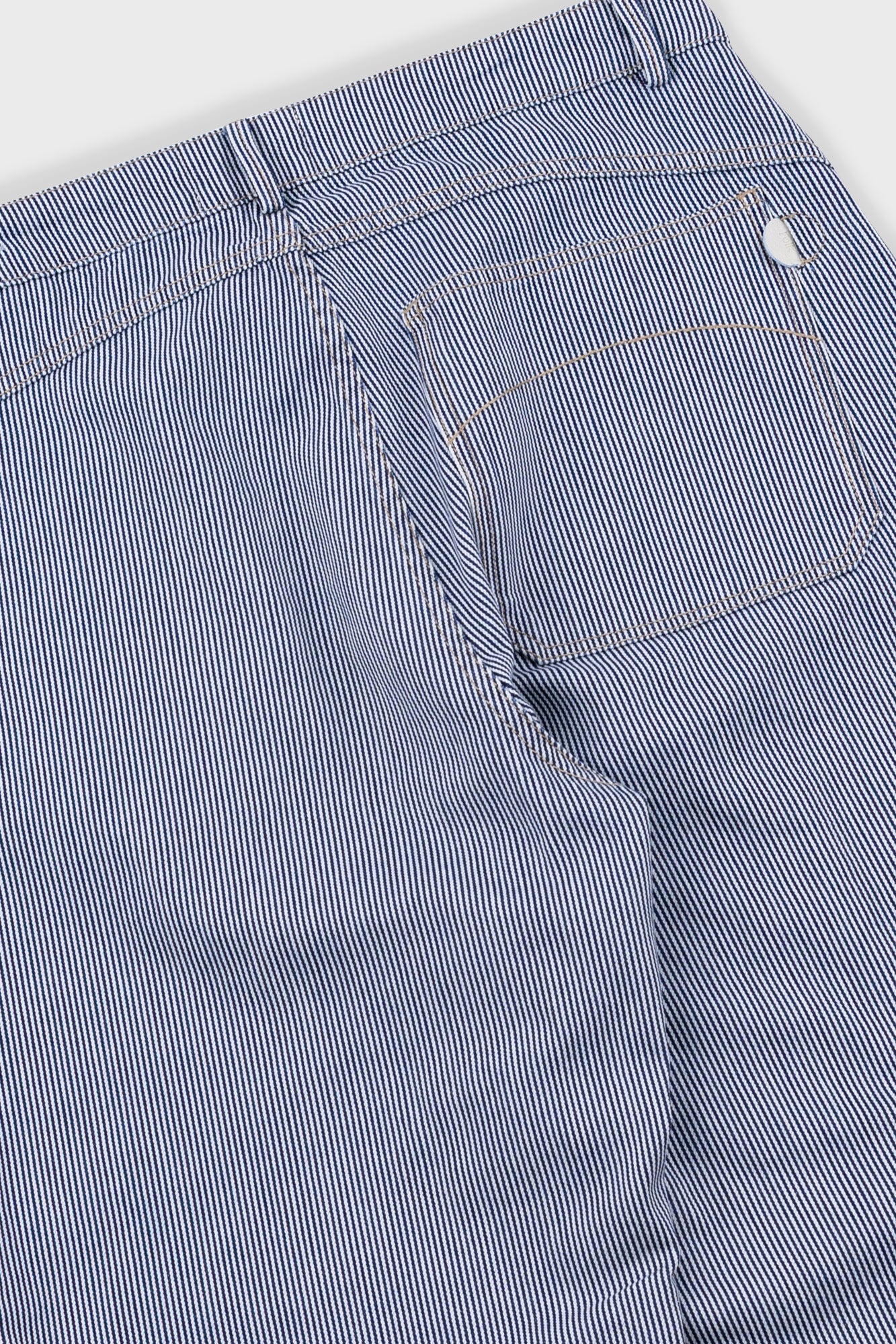 Folk | Folk Barrel Leg Jean - Indigo Ticking Stripe