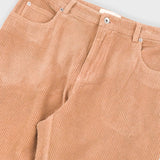 Barrel Leg Trouser - Mink Chunky Cord