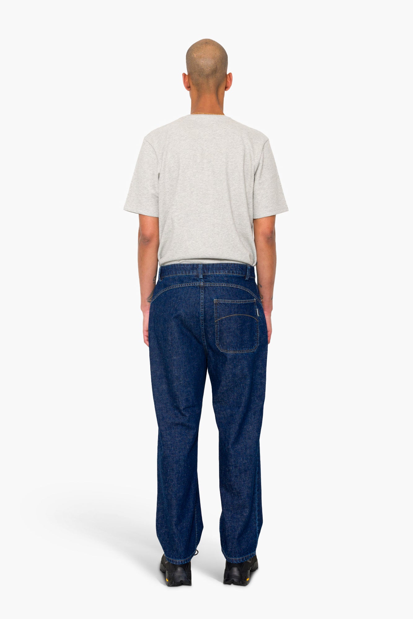 Folk Folk Barrel Leg Trouser - Slub Denim