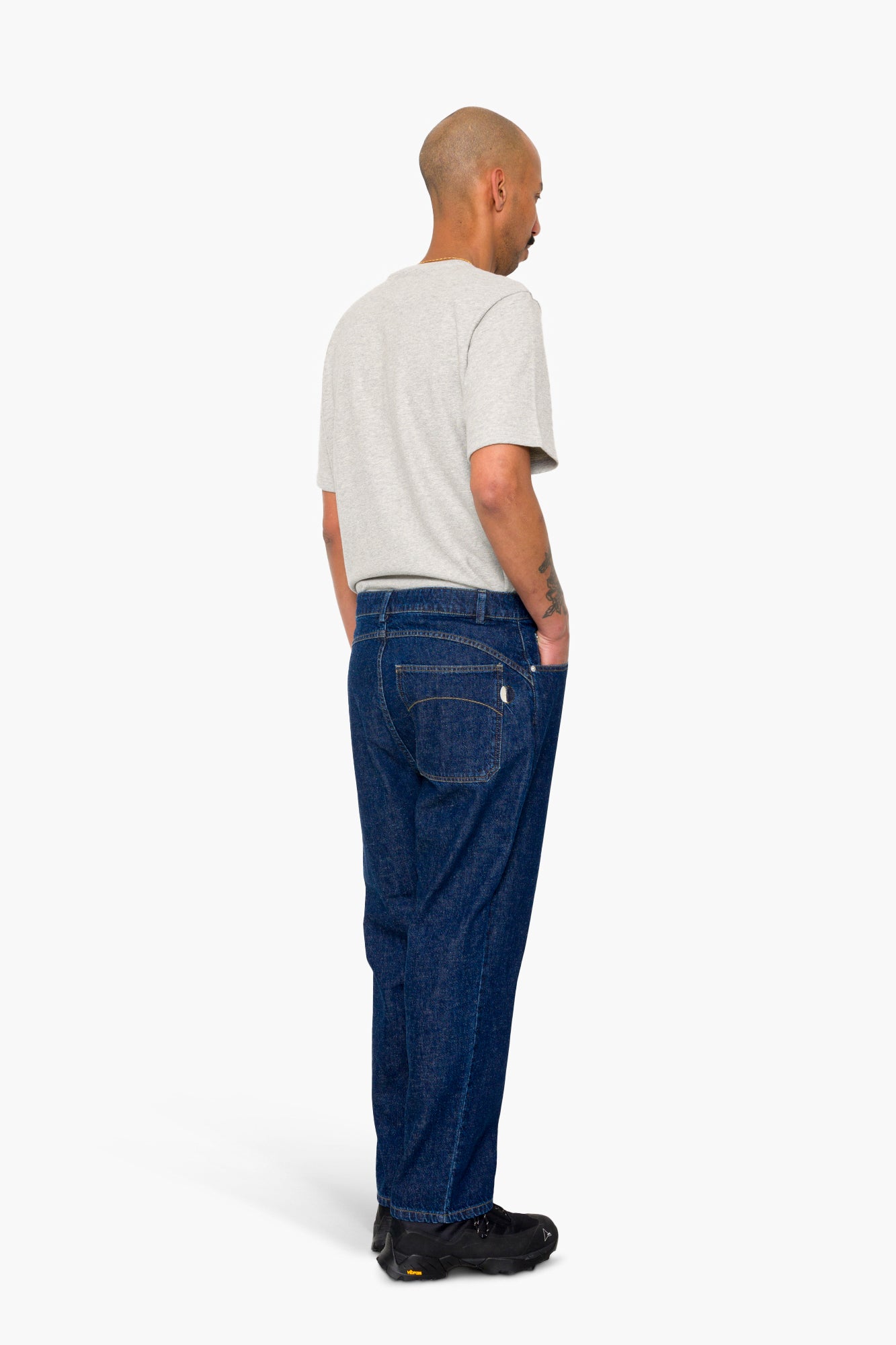 Folk Folk Barrel Leg Trouser - Slub Denim