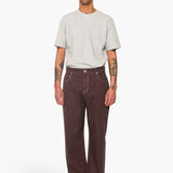 Barrel Leg Trouser - Soft Brown Twill