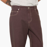 Barrel Leg Trouser - Soft Brown Twill
