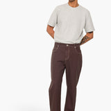 Barrel Leg Trouser - Soft Brown Twill