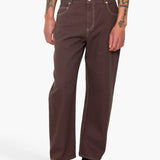 Barrel Leg Trouser - Soft Brown Twill