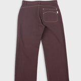 Barrel Leg Trouser - Soft Brown Twill