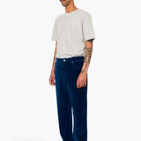 Barrel Leg Trouser - Washed Indigo Cord