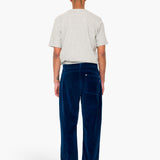 Barrel Leg Trouser - Washed Indigo Cord