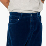 Barrel Leg Trouser - Washed Indigo Cord
