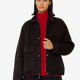 Blouson - Navy Espresso Wool