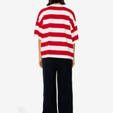 Boyfriend T-Shirt - Carnation Stripe