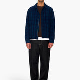 Chain Jacket - Indigo Textured Check