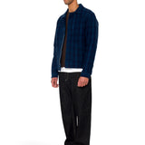 Chain Jacket - Indigo Textured Check